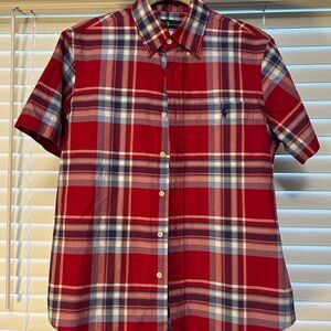 Polo by Ralph Lauren Red Plaid Casual Button Down Shirt